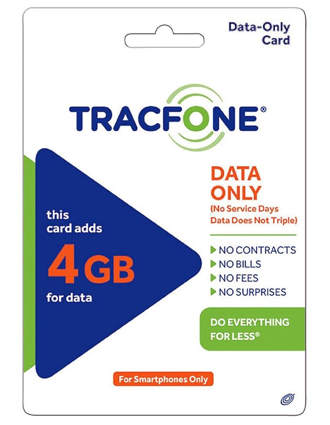 Tracfone Data 4GB Pin AddOn (Data Only For Android