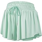 Blaosn Flowy Athletic Shorts for Women Gym Yoga Workout Running Short Pants Tennis Skirt Sweat Skort Casual Summer Clothes