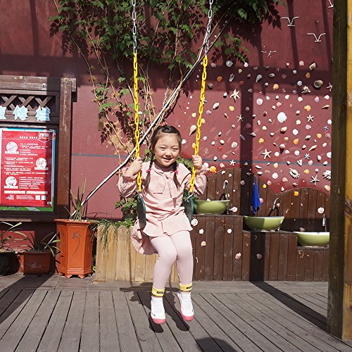 2 Pack Heavy Duty Swing Seat 66" Chain Plastic Coated Playground Swing Set Accessories Replacement Tree Swing seat