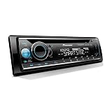 Pioneer DEH-S6220BS 1-Din CD Receiver – Bluetooth, SiriusXM, USB/AUX, Color Change, FLAC, AM/FM, Detachable Face, 13-Band EQ, 50W x 4, Voice Control, Hi-Volt RCA Preouts