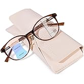 OPTOFENDY Progressive Multifocal Reading Glasses for Women Men, TR90 Blue Light Computer Readers Anti Glare/Eyestrain