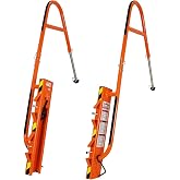 Bighorn Ladder Stabilizer for Roof Safety | Lightweight Aluminum | Easy Adjustable | Stabilizing &amp; Secure | Gutter Clips/Hooks Included | Easy Access Handle Support | Fold for Transport &amp; Storage