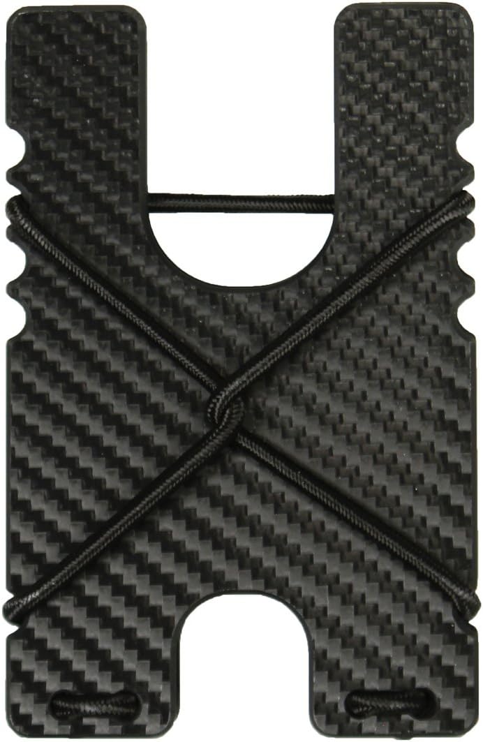 Kydex Shock Wallet (Black Carbon Fiber with Black Cord) by Violent Little Machine Shop
