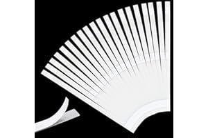 ASUNFO 50 Pcs Thermal Glue Strips with Mesh Backing for Book Binding for 80-110 Sheet Capacity Book Repair Tape 12mm