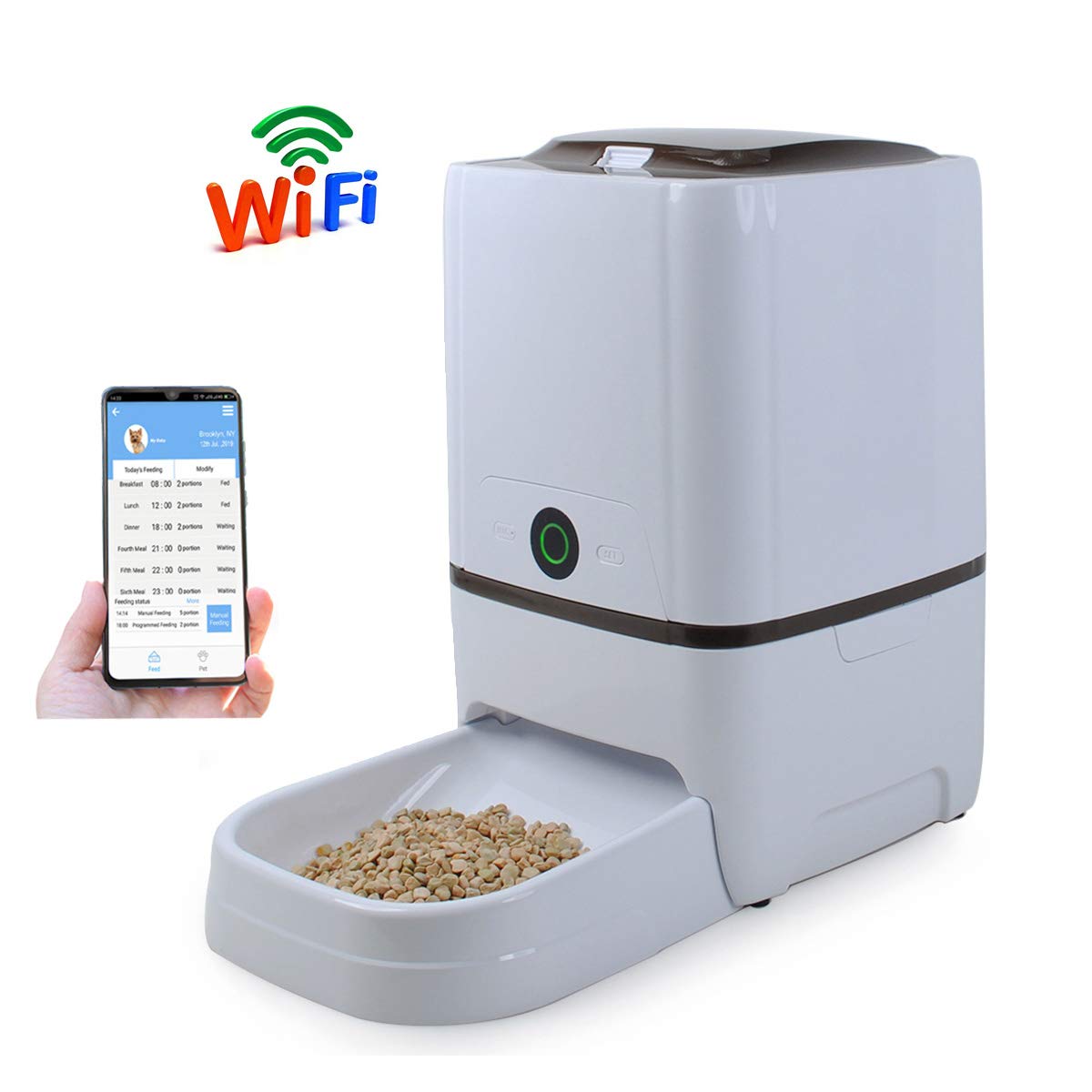 westlink automatic pet feeder food dispenser