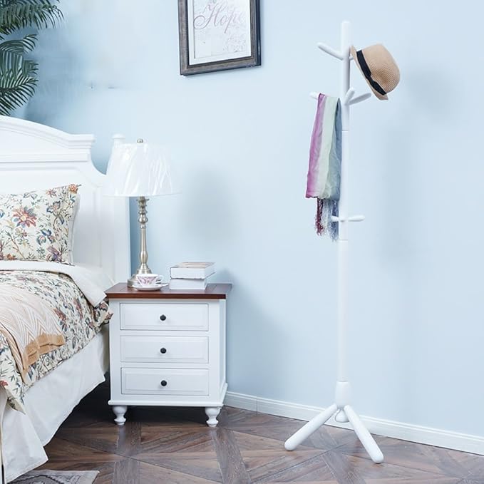 LOFTfan kleiderständer Garderobe Feste hölzerne Kleiderständer-Schlafzimmer-Boden-Vorhalle Gummibaum kreativer vertikaler Auf