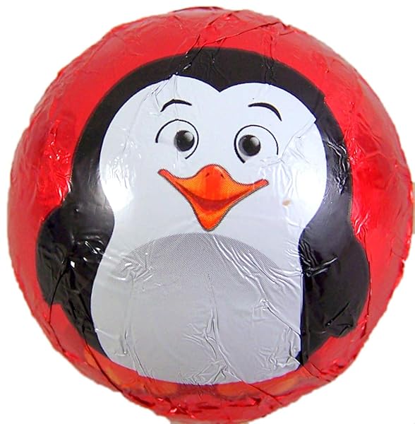 PEEKABOO PENGUIN MILK CHOCOLATE BALLS WITH MARSHMALLOW PENGUINS, CHRISTMAS STOCKING STUFFER FOR KIDS, HOLIDAY ACTIVITIES, (6 PACK)