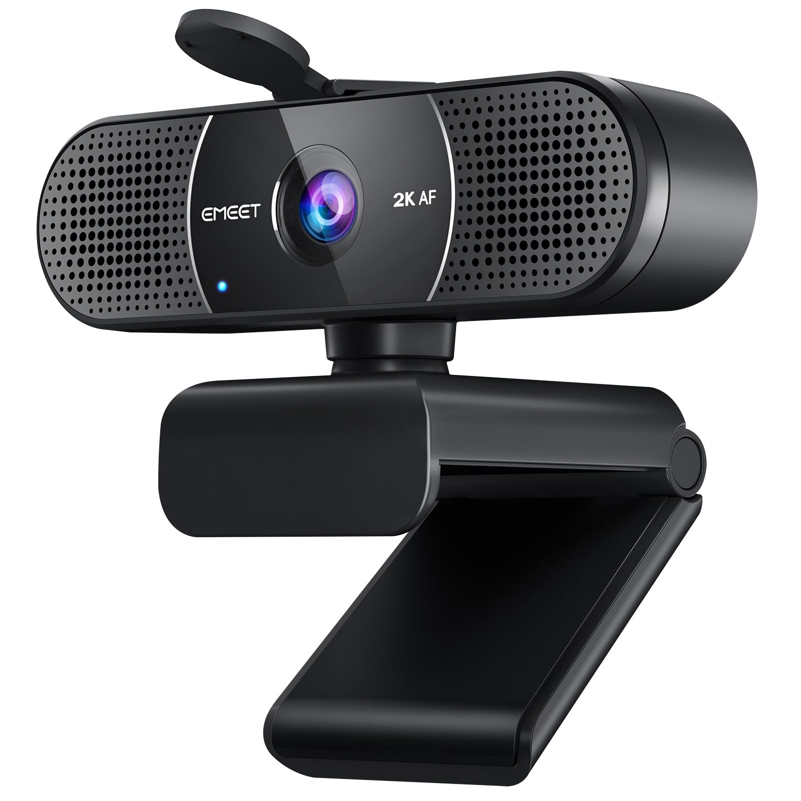 EMEET C960 2K Webcam with Microphone, 2K QHD, 2 Noise-Reduction Mics, TOF Autofocus Streaming Webcam with Privacy Cover, Plug&Play USB Web Cam for Calls/Conference, Zoom/Teams/YouTube, Laptop/Desktop