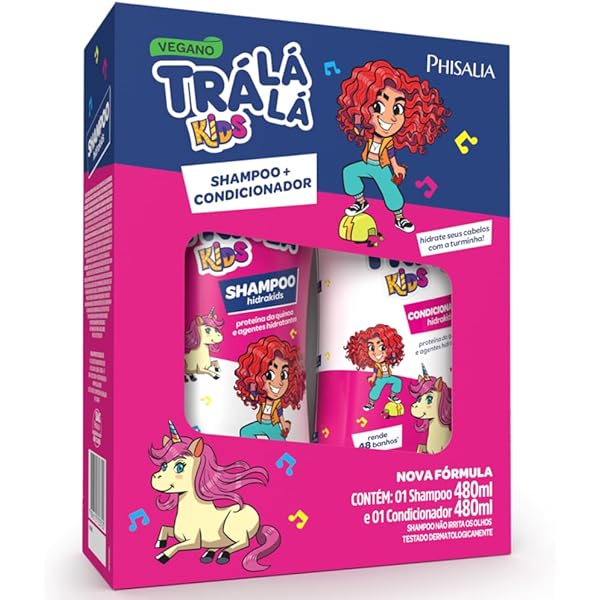 LaLaLa Tra La La - Kit Tra La La Sh+Cond Kids 480Ml Cachos | Amazon.com.br
