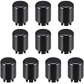 Rebower Button Cap Protective Tactile Switch Cover, [for Push Button Switch] - 12x12mm / Black / 20 Pcs