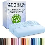 Queen 400 Thread Count Cotton Fitted Sheet - Hotel