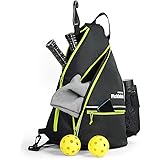 Mangrove Pickleball Bag, Men's & Women's Pickleball Backpack, Adjustable Sling Bag w/Fence Hook/Large Capacity/Safety Pocket