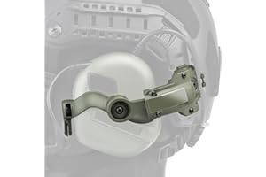 LET ME BE Free-Angle Tactical Headset Rail Mount Compatible with Earmor Headset Adapter On Team Wendy EXFIL/Flux M-Lok/Ops-Core Fast Arc Rail Adapter, Airsoft Helmet Accessory for Earmor M32, M31