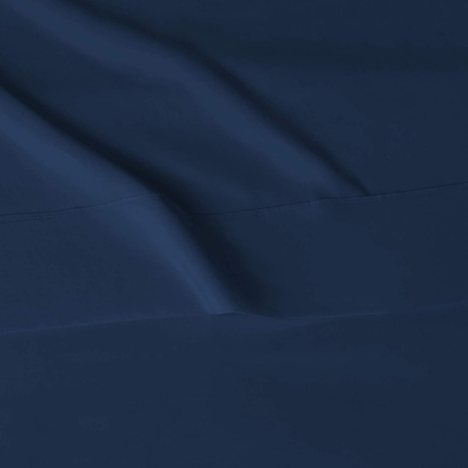 Basics Lightweight Super Soft Easy Care Microfiber Sheet Set with 16" Deep Pockets - Twin, Navy Blue: Home & Kitchen