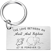 TGCNQ Aunt & Nephew Keychain - Aunt Birthday & Keyring