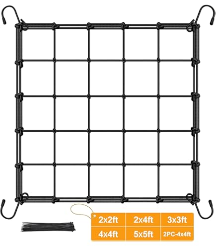 GROW1 Grow Tent Flexible Trellis Netting 4ft x 2ft 4in+6in Holes (2 Pack) - Image 6