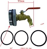BBTISG D50 Stainless Steel Ton Barrel Outlet Tap Faucet for 200L Barrels view 2