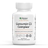 Jigsaw Health Curcumin C3 Complex | Curcumin Capsules Antioxidant Support | 60 Capsules | 60 Servings