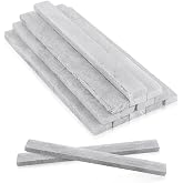 LOYORTY 200Pcs Soapstone Pencils Welding, White Flat Soap Stone Pen Refills, Natural Soap Stones Chalk for for Welders Textile Removable Markings on Steel Cast Iron
