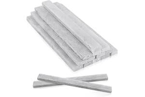 LOYORTY 200Pcs Soapstone Pencils Welding, White Flat Soap Stone Pen Refills, Natural Soap Stones Chalk for for Welders Textile Removable Markings on Steel Cast Iron