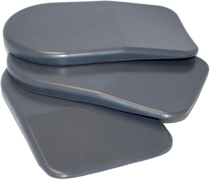 BML 12mm Heel Lifts, 3pk (Mens Large, Gray [Super Soft