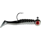 Johnson Johnson Swimming Paddle Tail Fishing Bait Black Shad 1 Oz 2 8 '