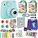 Fujifilm Instax Mini 9 Camera + Fuji Instant Instax Film (40 Sheets) Includes Galaxy Camera Case + Assorted Frames + Photo Album + 4 Color Filters and More Top Accessories Bundle (Star Ice Blue)
