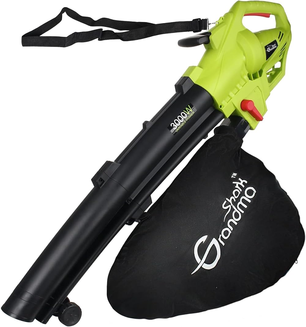 Grandma Shark 3000W 3 in 1 Leaf Blower Vacuum Mulcher Green