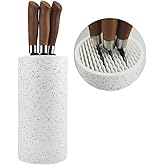 Universal Knife Block Holder, Toosbuc Round Knife Holder Without Knives,Safe & Detachable,Space Saver Knife Storage,Counterto