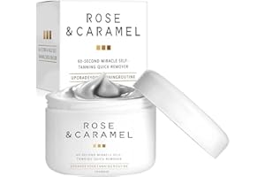 ROSE & CARAMEL Tan Remover,New Self Tan Remover,Purity Excel 60 Second Miracle Express Rose & Carame Eraser Body Scrub (1pcs)