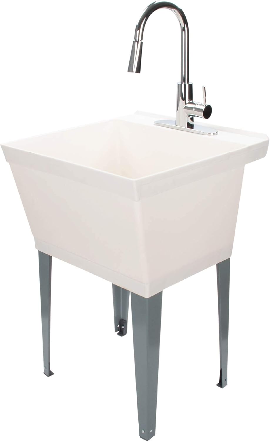 thumbnail image 2 of Blue Utility Sink With High Arc Black Faucet By VETTA By JS Jackson 2 of 12
