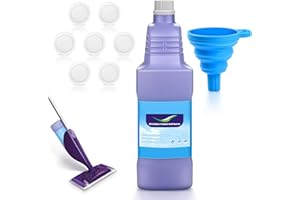 Refillable Replacement Bottle for Swiffer Wet Jet Mop, 1250ml /42 oz, Empty, Leak-Proof HDPE Cleaner Solution Refill Bottle w