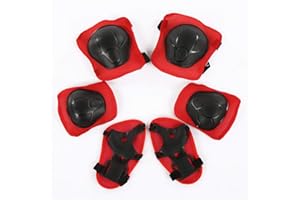 6Pcs/Set Children Safety Roller Protector Kit Premium Skating Protective Gear Knee Wrist Elbow Pads for Skateboard Bicycle et