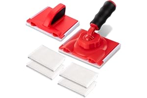 Witheeyou Paint Edger Trimmer, Edge Painting Tool with Vertical Handle and Rotatable Handle Paint and 4 Pcs Replacement Pads,