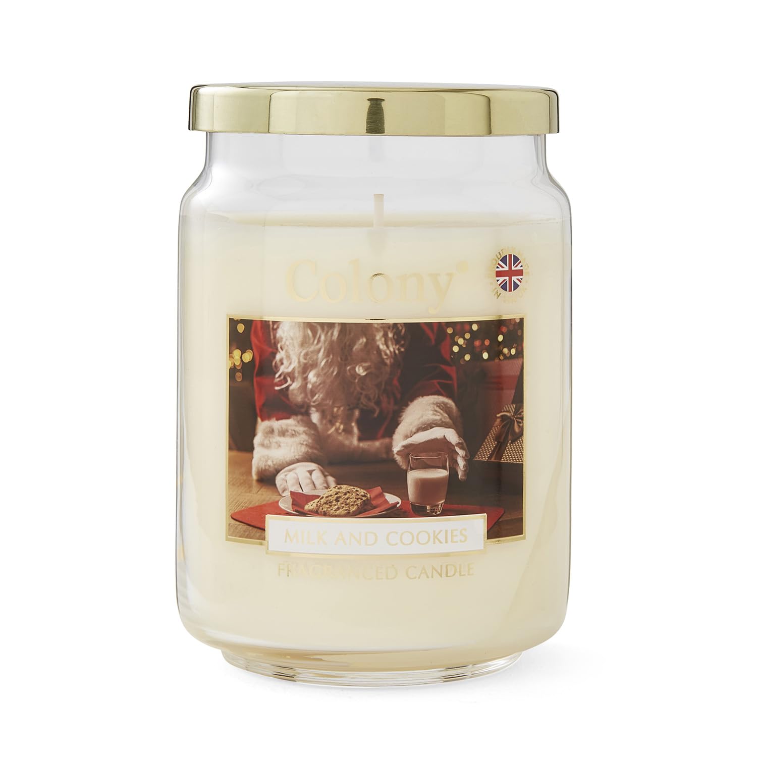 Colony Milk & Cookies Large Jar, Up to 100hrs, Ivory