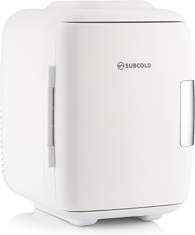 Subcold Classic4 Mini Fridge Cooler & Warmer 4 L 6 Cans AC USB White