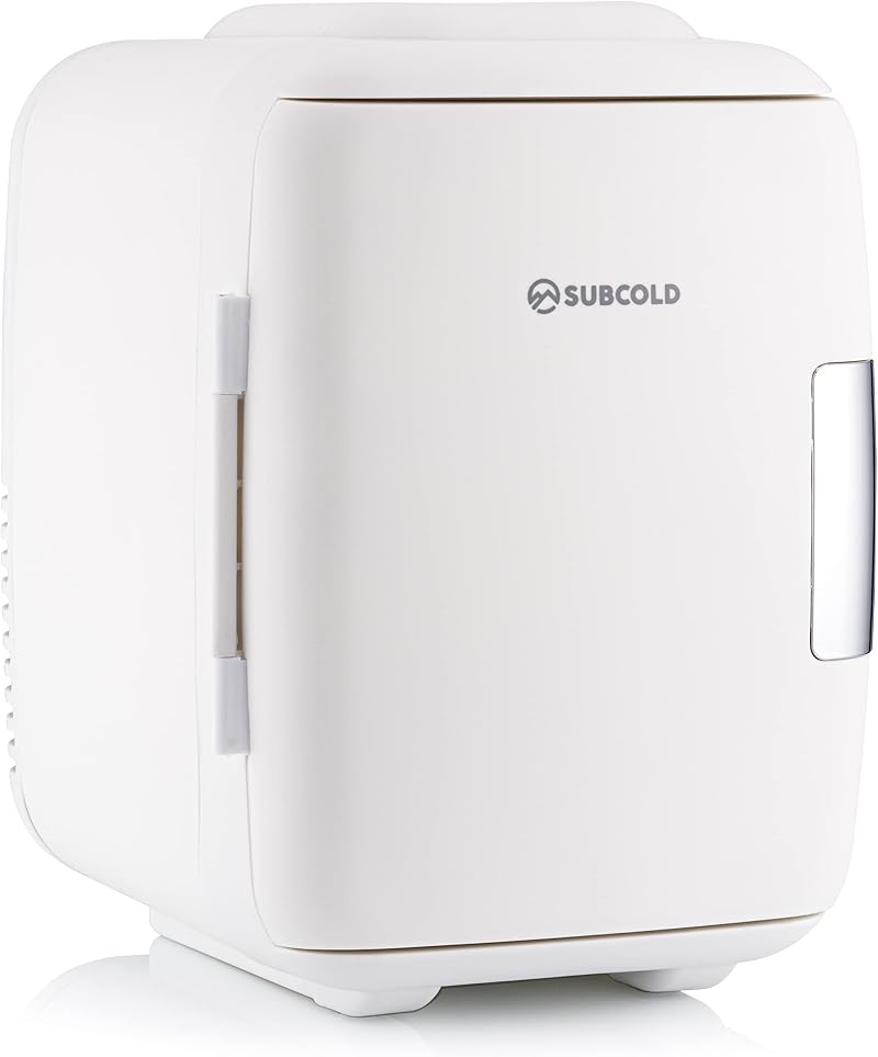 Subcold Classic4 Mini Fridge Cooler & Warmer 4 L 6 Cans AC USB White