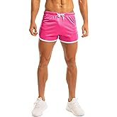 Ouber Men's Fitted Shorts Bodybuilding Workout Gym Running Tight Lifting Shorts