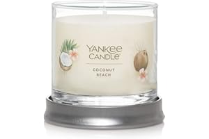 Yankee Candle Coconut Beach Scented, Signature 4.3oz Small Tumbler Single Wick Candle, Over 20 Hours of Burn Time