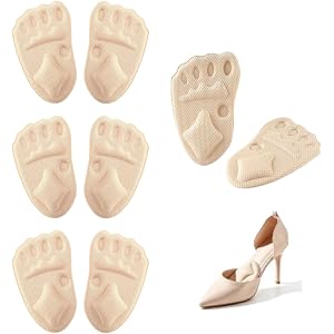 2026 Upgrade Metatarsal Pads Women, Non-Slip Shoe Pad Inserts for High Heels, Ball of Foot Cushions Relief and Comfort for Wo