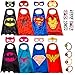 8 Superhero Capes for Kids - Super Hero Toys & Costumes Birthday Party Supplies (Boys & Girls)