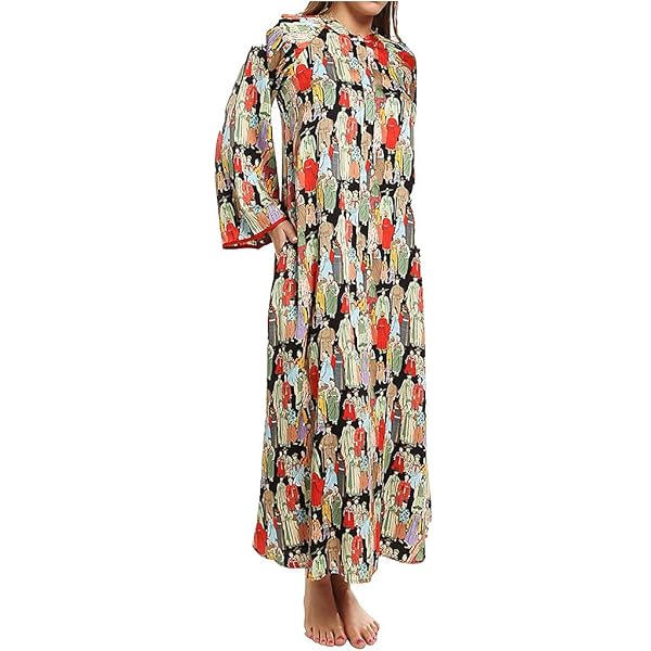 Natori Women's Usami Caftan, Multi at Amazon Women's Clothing store