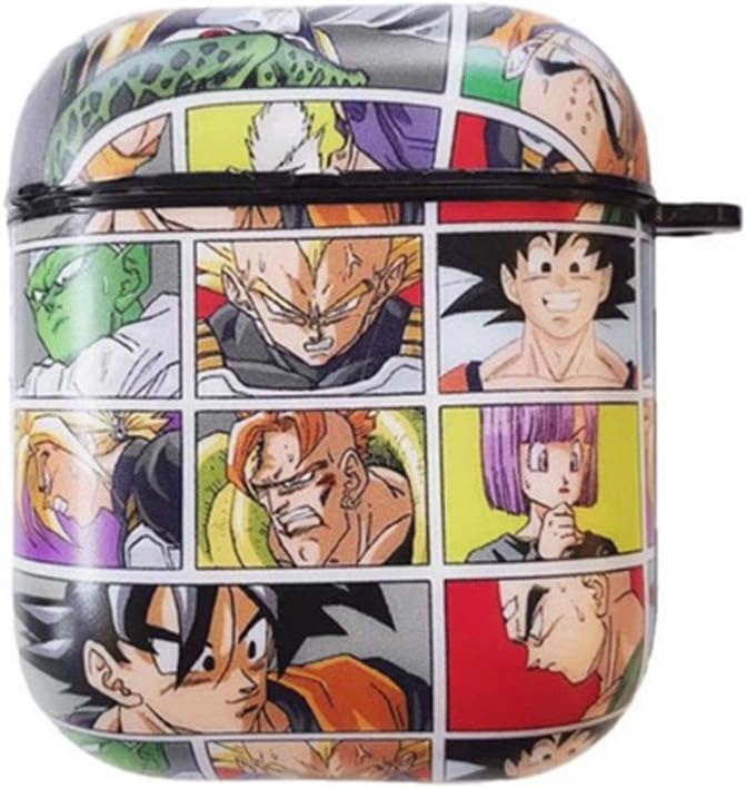 Phoetya Dragon Ball Z Airpod Case, Japanese Anime Airpods Cover, Portable & Protective Silicone Skin Cover Case for Apple Airpods(H05)