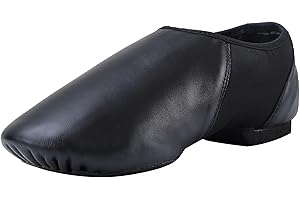 ARCLIBER Unisex PU Leather Slip On Jazz Shoe for Girls Boys (Big Child/Little Child/Toddler)