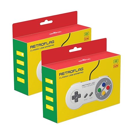 2 STÜCKE Retroflag Klassische USB Gamepads Verdrahtete Controller Joysticks für Retroflag SuperPi Fall & NESPI Fall, Kompatib