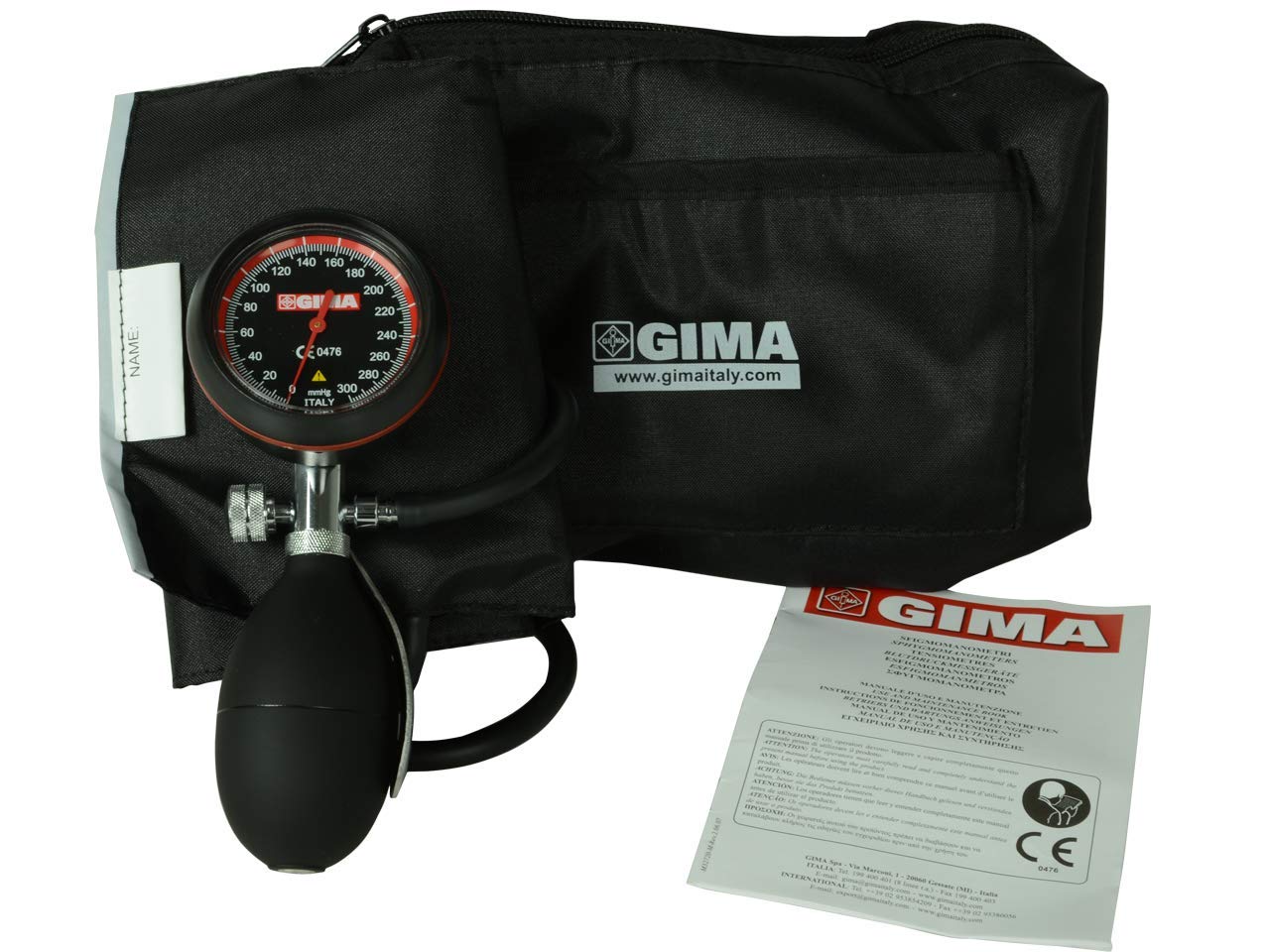 Gima 32725 London blood pressure meter, professional sphygmomanometer, black cuff - Image 4