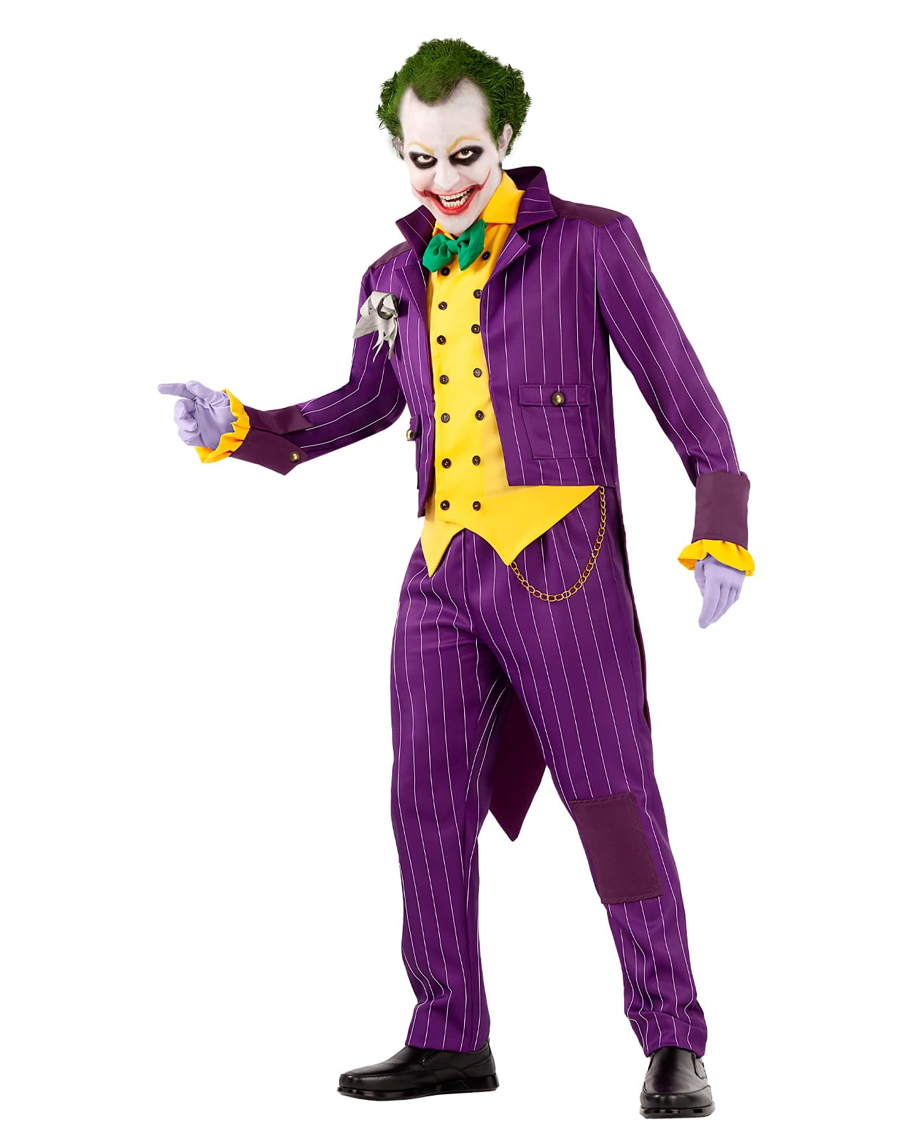 Funidelia Official Joker Arkham City Costume for Men, Joker Suit for Adult, Halloween and Carnival Costumes - Size XL