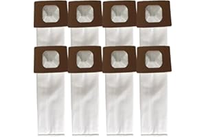 8 Pcs Vacuum Bags for Hoover Type I Style UH30010COM, for AH10005, Non-Woven Dust Bags for Canister Cleaners, Efficient Filtr
