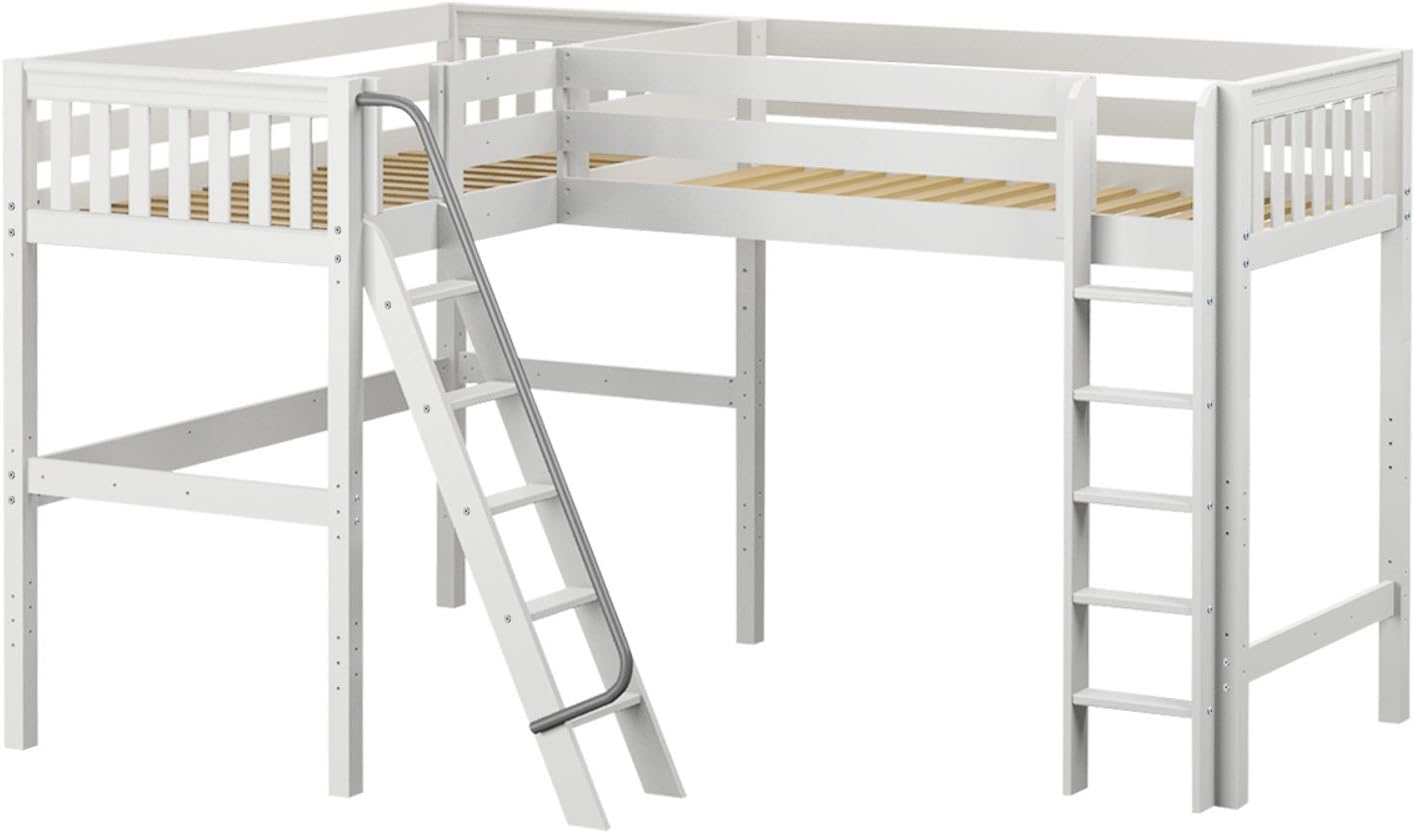 double corner loft bed