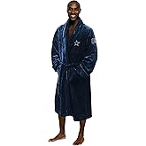 Northwest The Company OFFICIAL NFL Dallas Cowboys Men's L/XL Silk Touch Bath Robe With Number, Blue, 26" x 47"